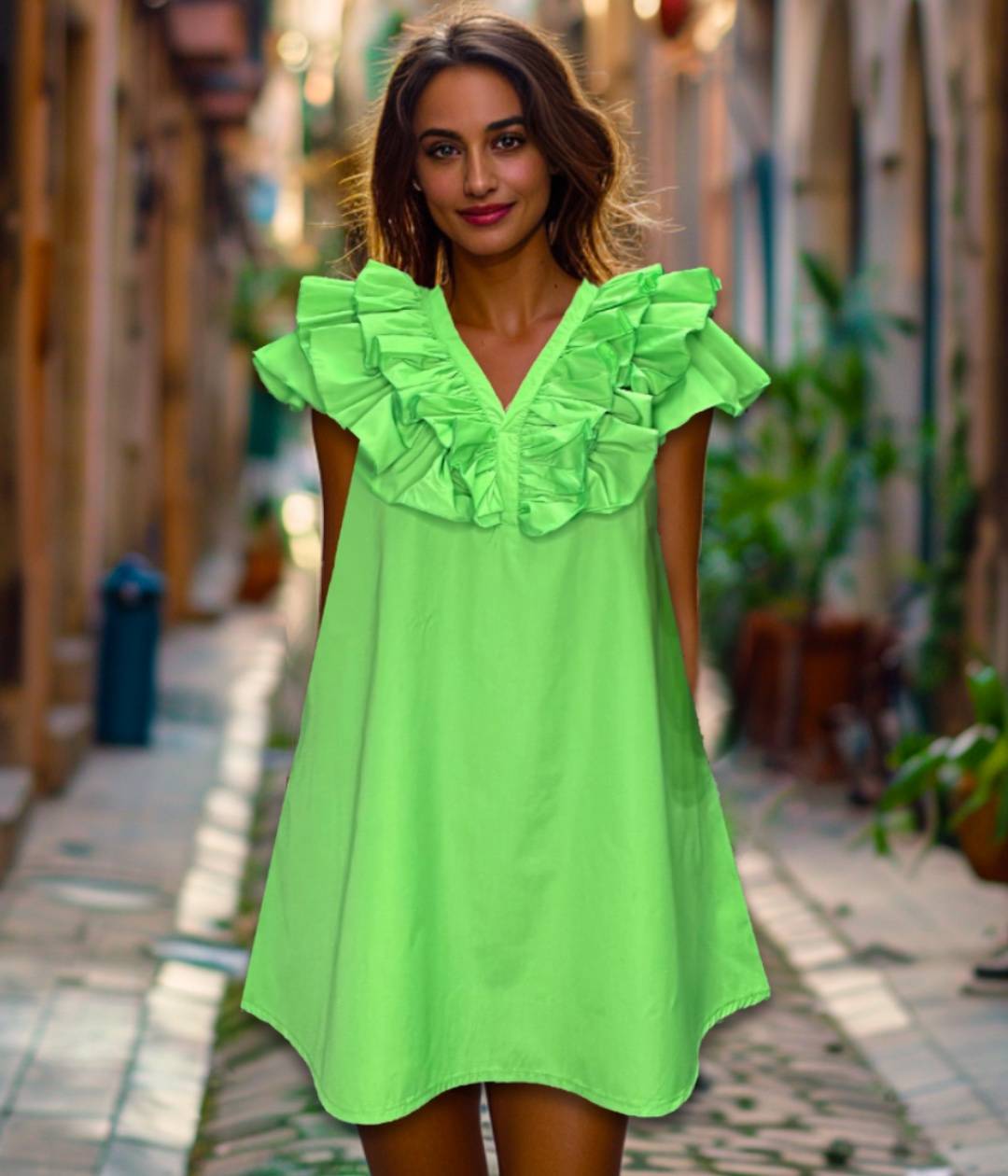 Amalfi-Vestido largo elegante para mujer, prenda italiana, ropa de verano,  2023